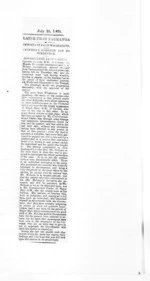 1 page, from Native Minister and Minister of Colonial Defence - General newspaper cuttings