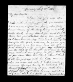 4 pages written 28 Jul 1864 by Archibald John McLean in Glenorchy to Sir Donald McLean, from Inward family correspondence - Archibald John McLean (brother)