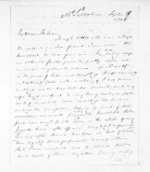 8 pages written 6 Sep 1858 by William John Warburton Hamilton in Lyttelton to Sir Donald McLean, from Inward letters - J W Hamilton