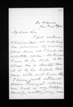 3 pages written 26 Jan 1855 by Canon Samuel Williams to Sir Donald McLean, from Inward letters - Samuel Williams
