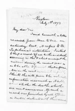 3 pages written 1 Jul 1873 by Robert Smelt Bush in Raglan, from Inward letters - Robert S Bush
