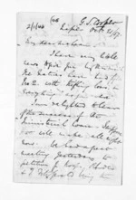 6 pages written 21 Oct 1857 by George Sisson Cooper in Napier City to Sir Donald McLean, from Inward letters - George Sisson Cooper