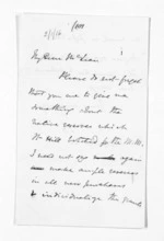 2 pages written by Sir Thomas Robert Gore Browne to Sir Donald McLean, from Inward letters - Sir Thomas Gore Browne (Governor)