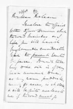 4 pages written 3 Apr 1863 by George Sisson Cooper to Sir Donald McLean, from Inward letters - George Sisson Cooper