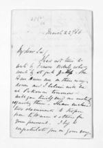 2 pages written 22 Mar 1866 by Samuel Deighton, from Inward letters - Samuel Deighton