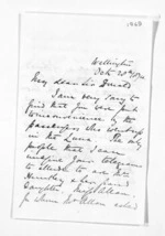 4 pages written 28 Oct 1874 by George Sisson Cooper in Wellington to Sir Donald McLean, from Inward letters - George Sisson Cooper