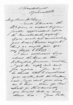 2 pages written 27 Jun 1868 by William Douglas Carruthers in Christchurch City to Sir Donald McLean, from Inward letters -  W D Carruthers