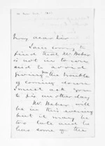 2 pages written 24 Apr 1868 by Sir Donald McLean to William Colenso, from Outward drafts and fragments