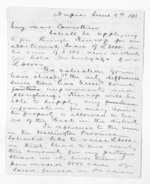 4 pages written 8 Jun 1868 by Sir Donald McLean in Napier City to William Douglas Carruthers, from Inward letters -  W D Carruthers