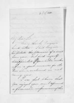 5 pages written 7 Mar 1857 by Dr Andrew Sinclair in Otaika to Sir Donald McLean, from Inward letters - Andrew Sinclair