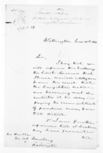7 pages written 20 Jun 1850 by an unknown author in Wellington to Wellington, from Native Land Purchase Commissioner - Papers