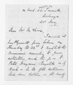 7 pages written 25 May 1872 by Philip Harington in Onehunga to Sir Donald McLean, from Inward letters - Philip Harington