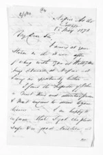 2 pages written 8 May 1873 by Alexander Campbell in Napier City, from Inward letters -  Alex Campbell