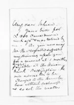 4 pages written 7 Oct 1867 by John Gibson Kinross in Napier City to Sir Donald McLean, from Inward letters -  John G Kinross