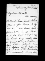 3 pages written 7 Dec 1868 by Archibald John McLean in Glenorchy to Sir Donald McLean, from Inward family correspondence - Archibald John McLean (brother)