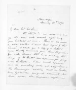 3 pages written 26 Jan 1870 by Henry Tacy Clarke in Tauranga to Sir Donald McLean, from Inward letters - Henry Tacy Clarke