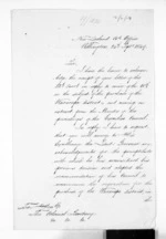2 pages written 24 Sep 1849 by Sir William Fox, from Papers relating to land - Land claims and purchases of the New Zealand Company at Taranaki, Wanganui and in the Wairarapa