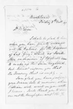 3 pages written 8 Oct 1847 by Henry King in New Plymouth to Sir Donald McLean in New Plymouth, from Inward letters -  Henry King