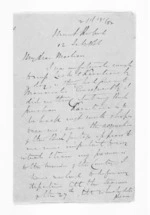 4 pages written 12 Jul 1866 by Henry Robert Russell to Sir Donald McLean, from Inward letters - H R Russell