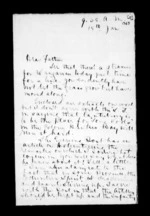 3 pages written 15 Jan 1873 by Sir Robert Donald Douglas Maclean to Sir Donald McLean, from Inward family correspondence - Douglas Maclean (son)