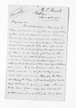 5 pages written 30 Jun 1875 by Robert Smelt Bush in Raglan to Sir Donald McLean in Wellington, from Inward letters - Robert S Bush