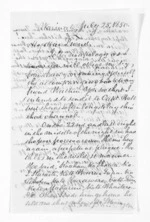 3 pages written 25 Jul 1850 by Rev William Woon in Waimate to Sir Donald McLean, from Inward letters - William Woon