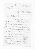 4 pages written 6 Dec 1864 by John Chilton Lambton Carter in Napier City to Sir Donald McLean, from Inward letters - J C Lambton Carter