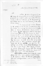 4 pages written 26 Aug 1844 by an unknown author in New Plymouth District to Sir Donald McLean, from Protector of Aborigines - Papers