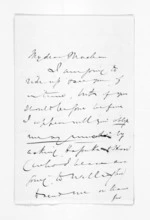 2 pages written by Henry Robert Russell to Sir Donald McLean, from Inward letters - H R Russell
