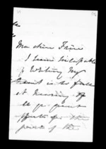 4 pages written by Annabella McLean in Napier City to Sir Donald McLean, from Inward family correspondence - Annabella McLean (sister)