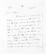 3 pages written 8 Aug 1860 by Sir Thomas Robert Gore Browne to Sir Donald McLean, from Inward letters -  Sir Thomas Gore Browne (Governor)