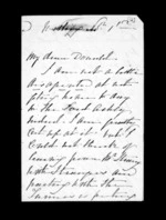 9 pages written by Catherine Isabella McLean in Wellington to Sir Donald McLean, from Inward family correspondence - Catherine Hart (sister); Catherine Isabella McLean (sister-in-law)