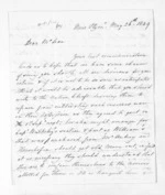 2 pages written 26 May 1849 by Henry King in New Plymouth to Sir Donald McLean, from Inward letters -  Henry King