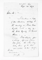 4 pages written 30 Apr 1870 by George Thomas Fannin to Sir Donald McLean in Wellington City, from Inward letters - G T Fannin