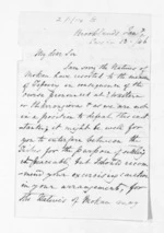 3 pages written 13 Jan 1846 by Henry King in New Plymouth to Sir Donald McLean, from Inward letters -  Henry King