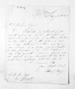 2 pages written 10 Aug 1848 by Edwin Davy in New Plymouth to Sir Donald McLean in New Plymouth, from Inward letters - Surnames, Dav - Dei