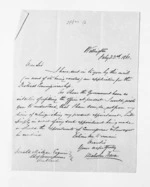 2 pages written 22 Jul 1867 by Sir Malcolm Fraser in Wellington to Sir Donald McLean, from Inward letters - Surnames, Fra - Fri