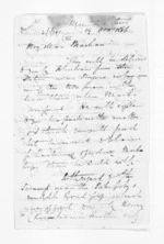 4 pages written 19 Dec 1866 by Henry Robert Russell in Herbert, Mount to Sir Donald McLean, from Inward letters - H R Russell