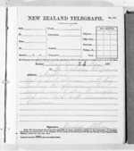 1 page written 24 May 1876 by Sir Donald McLean in Alexandra to Auckland Region, from Native Minister and Minister of Colonial Defence - Outward telegrams