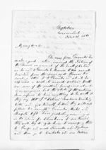 3 pages written 22 Nov 1860 by James Wathan Preece in Coromandel to Sir Donald McLean in Wellington, from Inward letters - James Preece