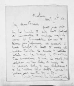2 pages written 12 Dec 1856 by Rev Henry Hanson Turton to Sir Donald McLean, from Inward letters -  Rev Henry Hanson Turton