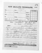 1 page written 20 Dec 1874 by Sir Donald McLean in Auckland City to Dr Daniel Pollen in Wellington City, from Native Minister and Minister of Colonial Defence - Outward telegrams