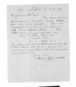 1 page written 16 Dec 1868 by John Gibson Kinross in Napier City to Sir Donald McLean, from Inward letters -  John G Kinross