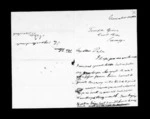 2 pages written 12 Nov 1865 by Sir Robert Donald Douglas Maclean to Sir Donald McLean, from Inward family correspondence - Douglas Maclean (son)