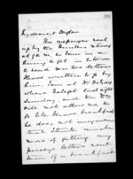 2 pages written 16 Aug 1852 by Sir Donald McLean to Susan Douglas McLean, from Inward family correspondence - Susan McLean (wife)