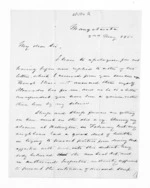 4 pages written 2 May 1856 by Donald Gollan in Hauraki District, from Inward letters - Donald Gollan