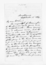 3 pages written 11 Sep 1869 by Dr Daniel Pollen in Auckland Region to Sir Donald McLean, from Inward letters - Daniel Pollen