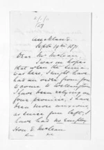 2 pages written 19 Sep 1871 by Captain Walter Charles Brackenbury in Auckland Region to Sir Donald McLean, from Inward letters -  W C Brackenbury