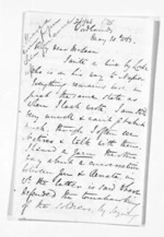 4 pages written 30 May 1863 by George Sisson Cooper in Woodlands to Sir Donald McLean, from Inward letters - George Sisson Cooper