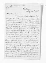 3 pages written 12 Jul 1876 by Robert Smelt Bush in Raglan to Sir Donald McLean in Wellington, from Inward letters - Robert S Bush